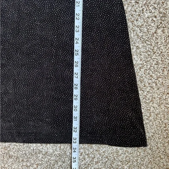 Bari Jay Black Silver Glitter Mini Dress Vintage Retro Formal Party Stretch - Picture 6 of 7